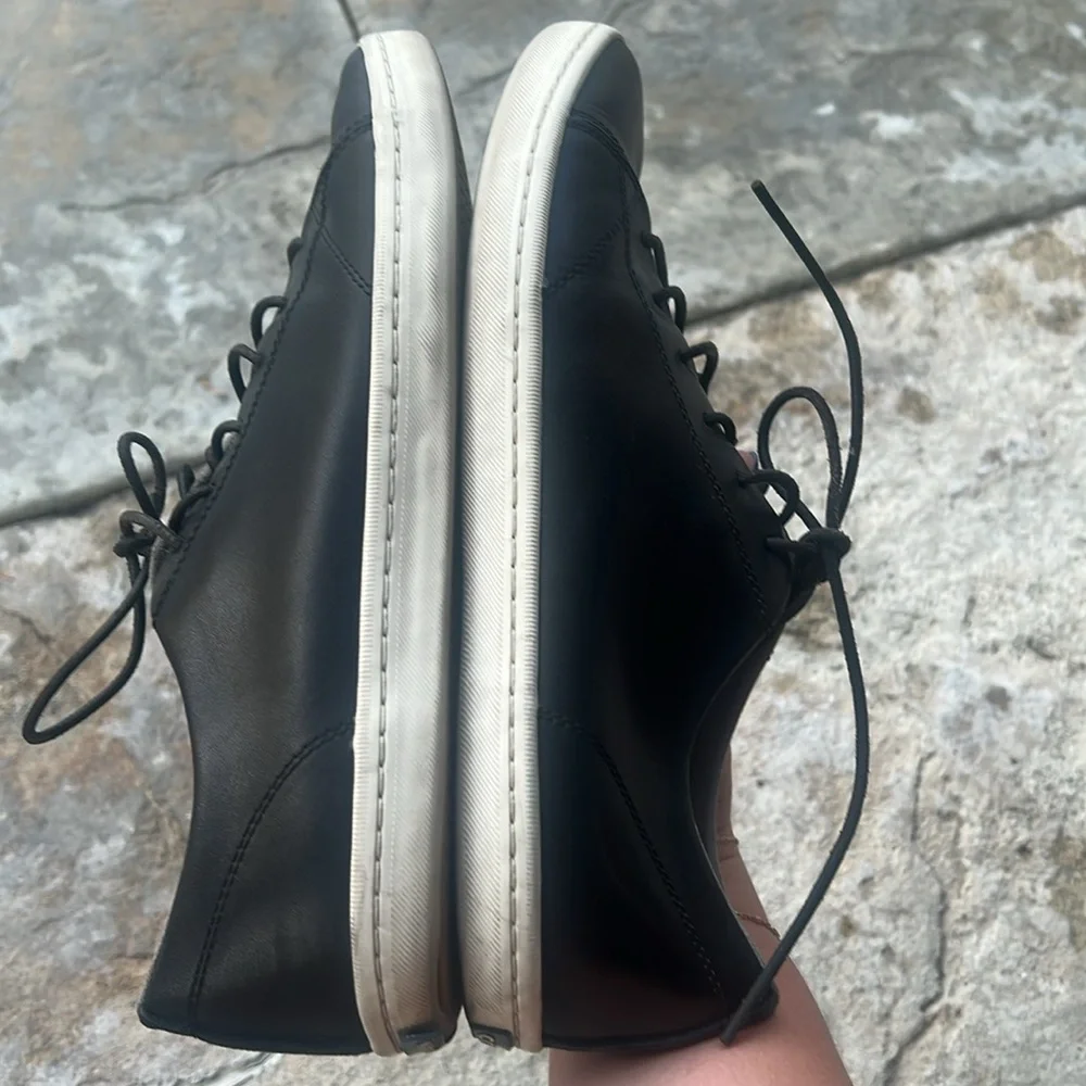 Cole Haan Leather Black Dress Sneakers Men Size 11